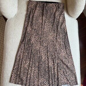 Jenni Kayne Leopard Print Midi Skirt, Size Medium